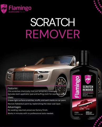 ORIGINAL Flamingo Scratch Out – Car Scratch Remover & Paint Polishing Compound for a Smooth, Shiny Finish(IMPORTED)