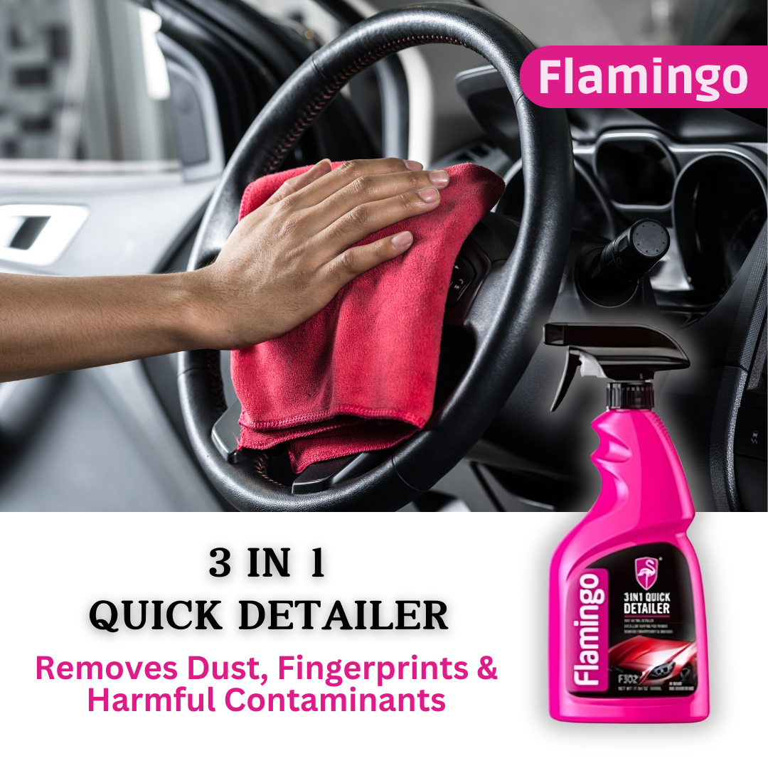 Original Flamingo 3-in-1 Quick Detailer – Dust, Fingerprint & Contaminant Remover ( imported )