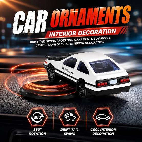 ORIGNAL Drifting Car Dashboard Toy – Miniature Racing Car | Stylish Car Interior Decoration & Fun Dashboard Accessory (IMPORTED)