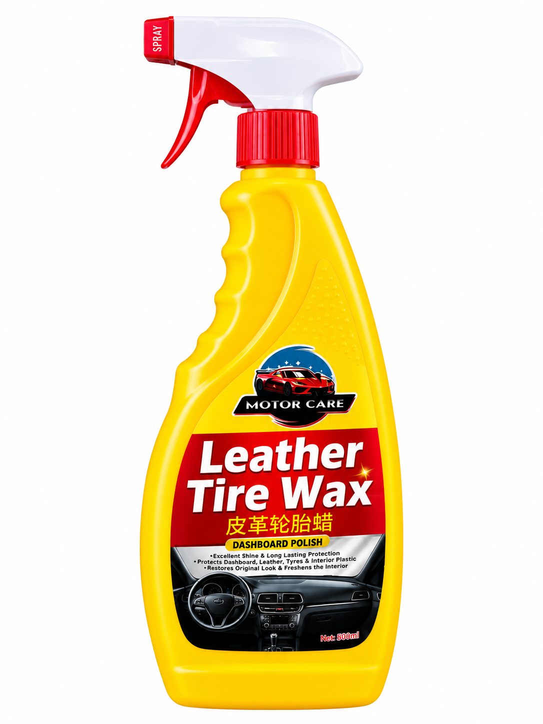 ORIGNAL Motor Care Leather & Tire Wax – Premium Dashboard Polish | Leather, Tyre & Interior Shine & Protection(IMPORTED)