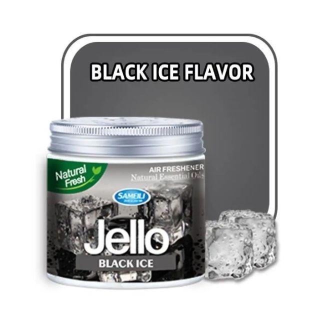 ORIGNAL Jello Black Ice Car Air Freshener – Natural Essential Oils | Long-Lasting Fresh Fragrance (IMPORTED)
