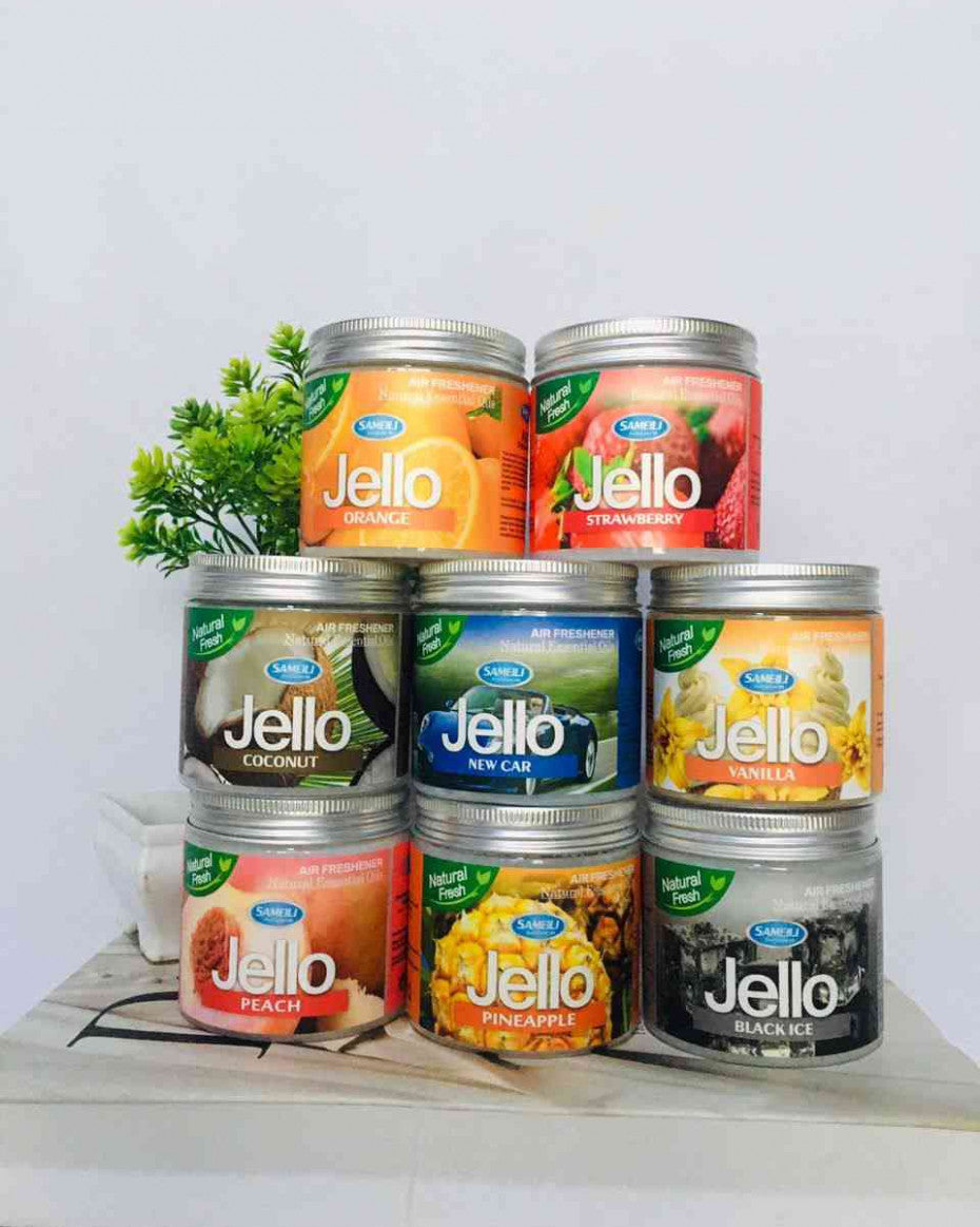 ORIGNAL Jello Black Ice Car Air Freshener – Natural Essential Oils | Long-Lasting Fresh Fragrance (IMPORTED)
