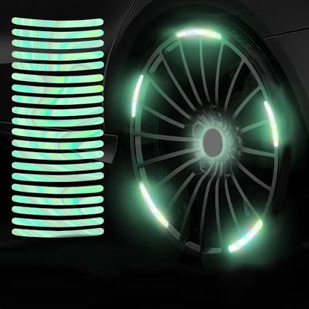 ORIGNAL Universal Luminous Rim Stickers – Glow-in-the-Dark Wheel Decals | Stylish Car Rim Decoration & Custom Look (IMPORTED)
